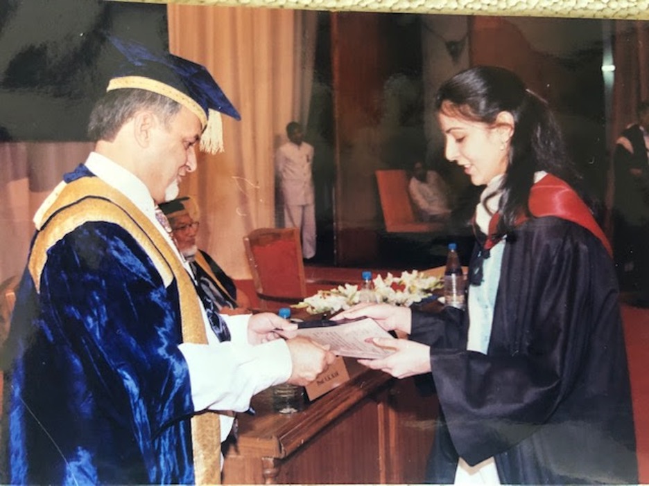 Young Mini at her graduation