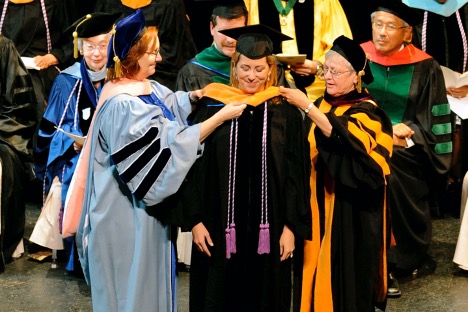 Elizabeth at her graduation ceremony