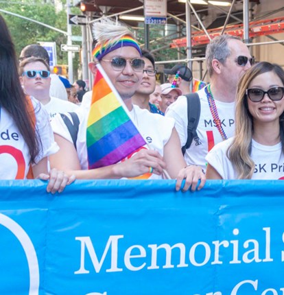 MSK Employees celebrating Pride